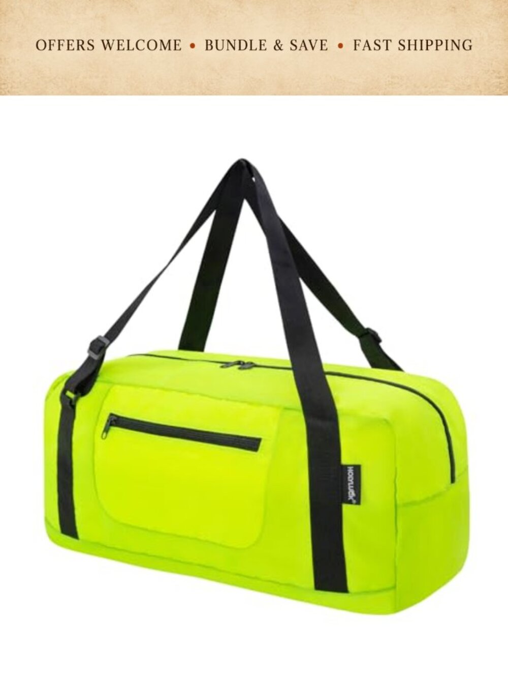 Foldable Travel Duffel Bag Lightweight Water Resistant Gym Sports Luggage